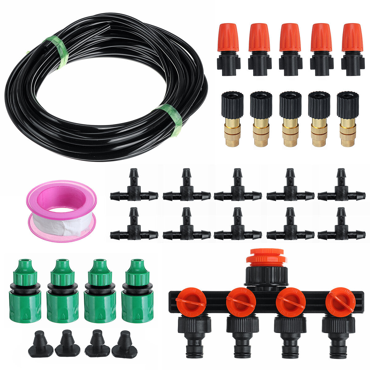 10-50M Auto Irrigation System Water Hose Plants Garden Watering Micro Drip Kit 10/20/30/40/50 Meters