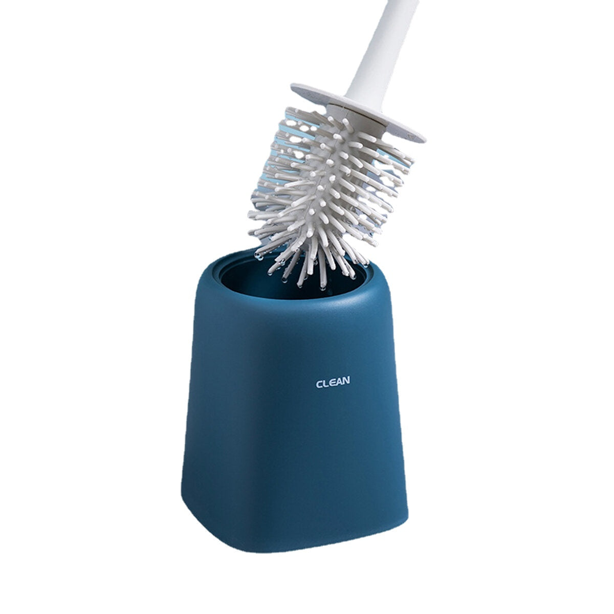 Toilet Brush and Holder Set Soft Silicone Bristle Toilet Bowl Brush Compact Toilet Brush for Bathroom Cleaning