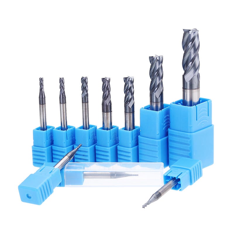 1-10mm HRC55 TiAlN 4 Flutes End Mill Cutter Tungsten Carbide Milling Cutter CNC Tool