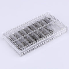 1000PCS Glasses Sunglasses Spectacles Watch Tiny Screws Nut Assortment Repair Tool Kit Stainless Steel Small Screws