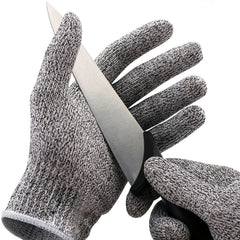 1 Pair HPPE High Performance Level 5 Protection Food Grade Cut Resistant Gloves