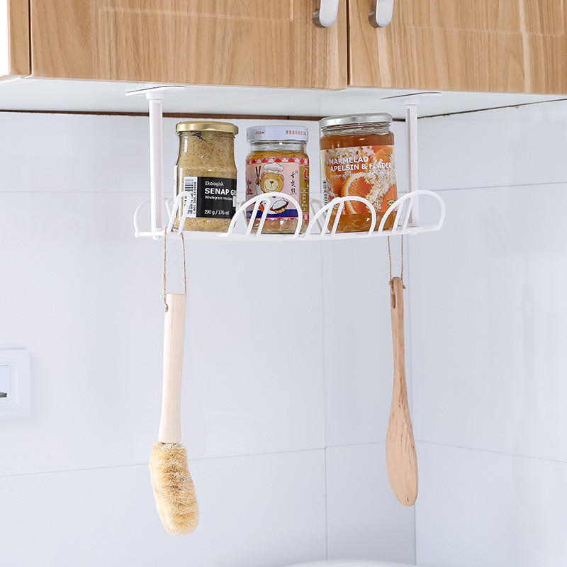 Table Bottom Power Cord Tow Board Compartment Hanging Storage Baskets Layered Rack Plug-in Board Storage Shelf Rack