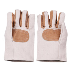 Double Layer Canvas Work Welding Gloves Wearproof Security Labor Protection Gloves Fitness