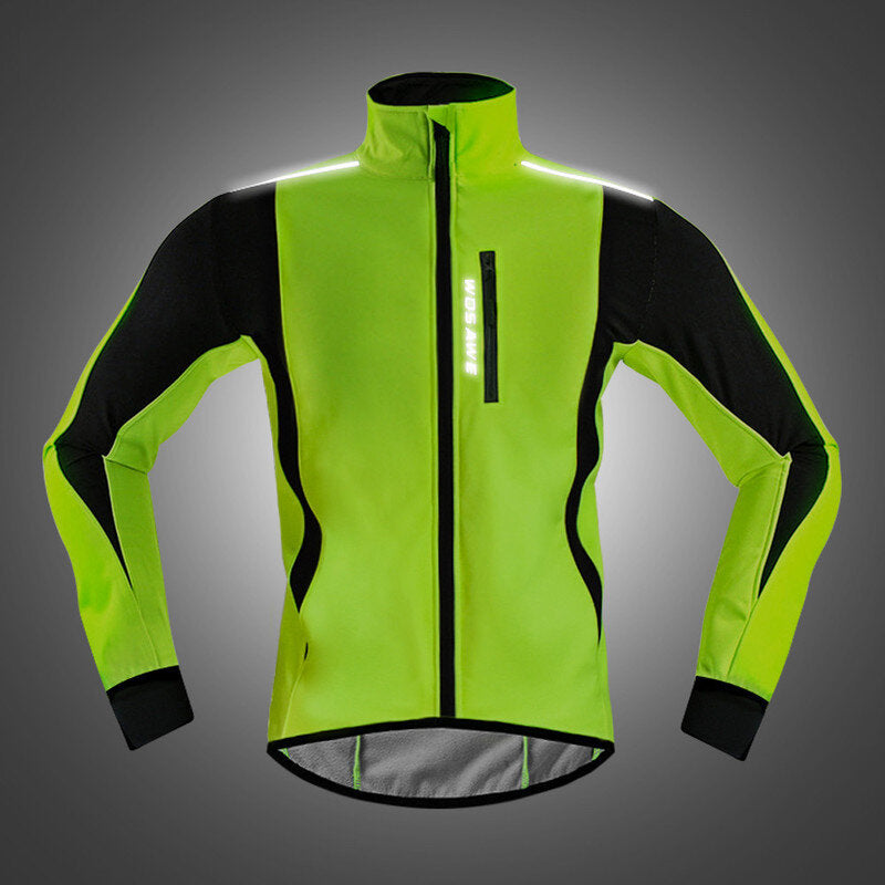 Cycling Jacket Winter Thermal Fleece Warm MTB Road Bike Clothing Windproof Waterproof Long Jersey Windbreaker