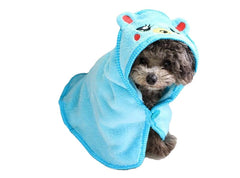 Absorbent Towel Pet Dog Cat Cute Bear Design Nightgown Bathrobe Pajamas Puppy Bath Warm Blanket