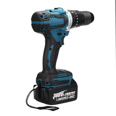 520N.m 4000rpm 3 In 1 Electric Cordless Hammer Impact Drill Screwdriver w/LED Battery