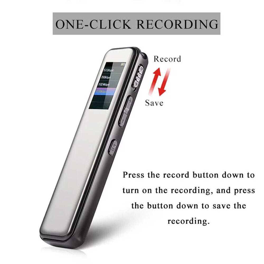 4GB 8GB 16GB Long Distance Mini Dictaphone Ultra Stereo Audio Digital Voice Recorder for Meeting