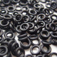 50pcs Black Rubber O Rings Anti Slip Aluminum Darts Washers