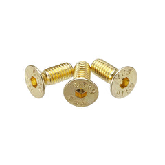 M4AH2 50Pcs Titanium Plated M4 Hex Socket Flat Countersunk Head Screws Alloy Steel 12.9 Grade Screw Bolt M4*10