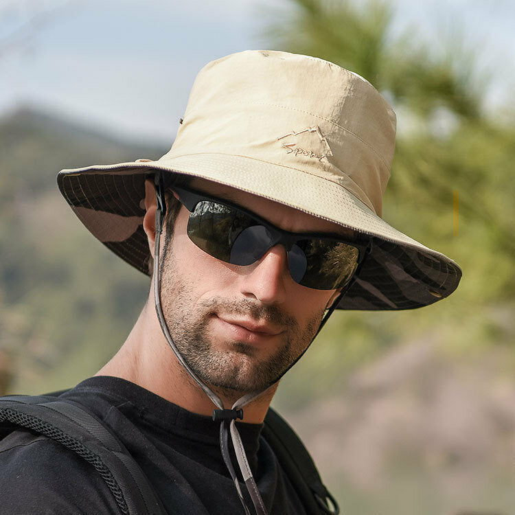 Tactical Cap Outdoor Bucket Hat Folding Portable Hiking Climbing Sun Protection Floppy Hat