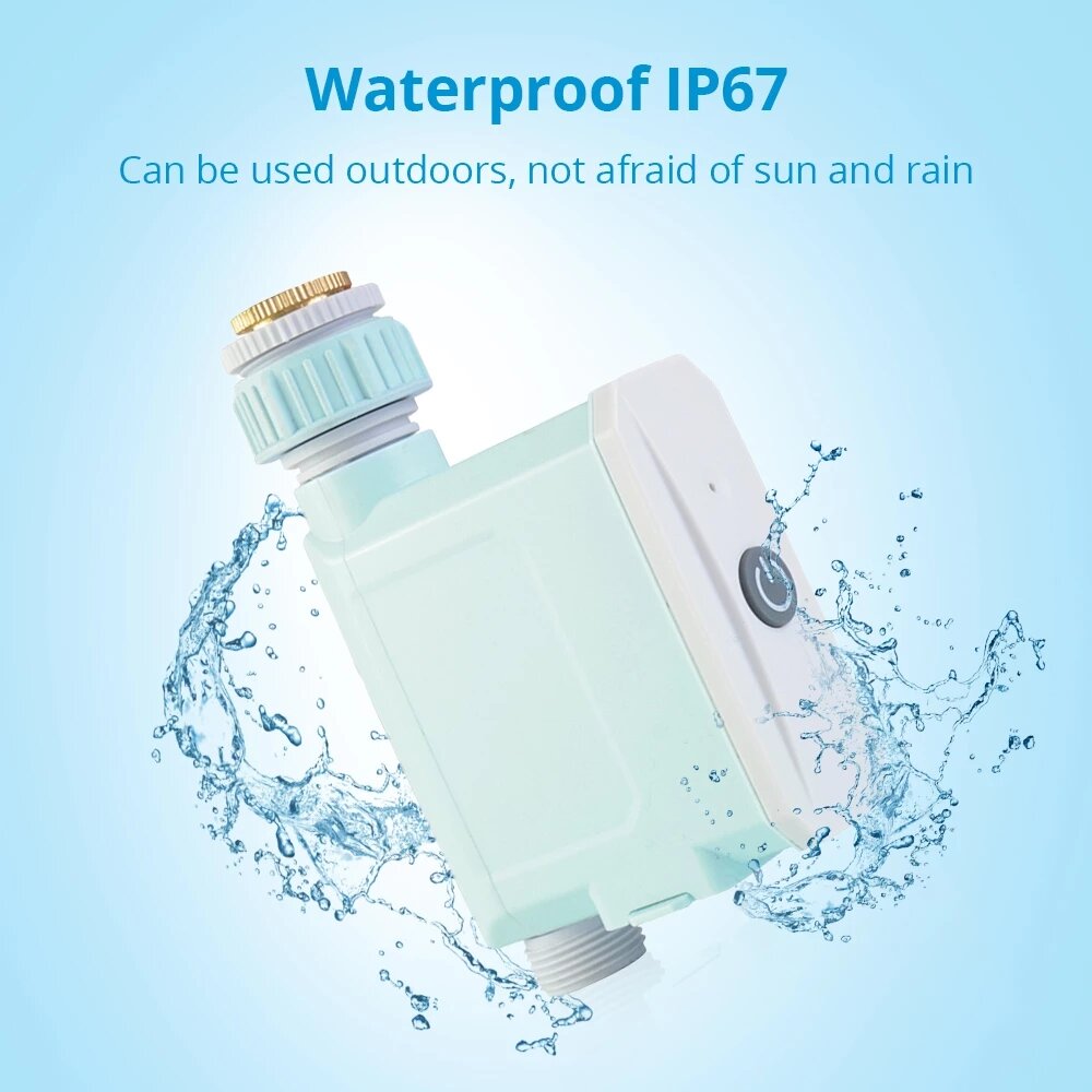 Bluetooth Smart Irrigation Valve Watering Timer Outdoor APP Remote Control Garden Auto Controller Work with Alexa