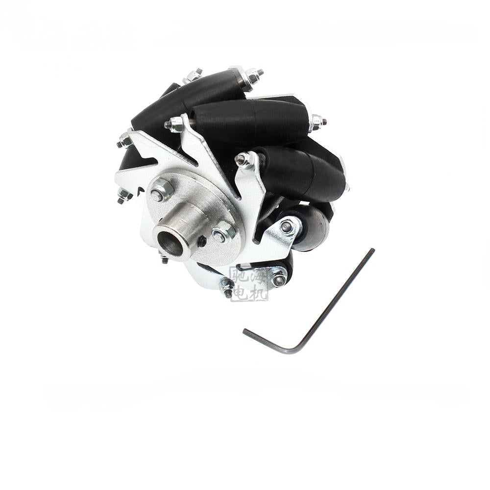 4pcs 60mm Aluminium Mecanum Wheels Set Universal Wheels with 4/6/8mm Motor Shaft Coupling for Robot Car
