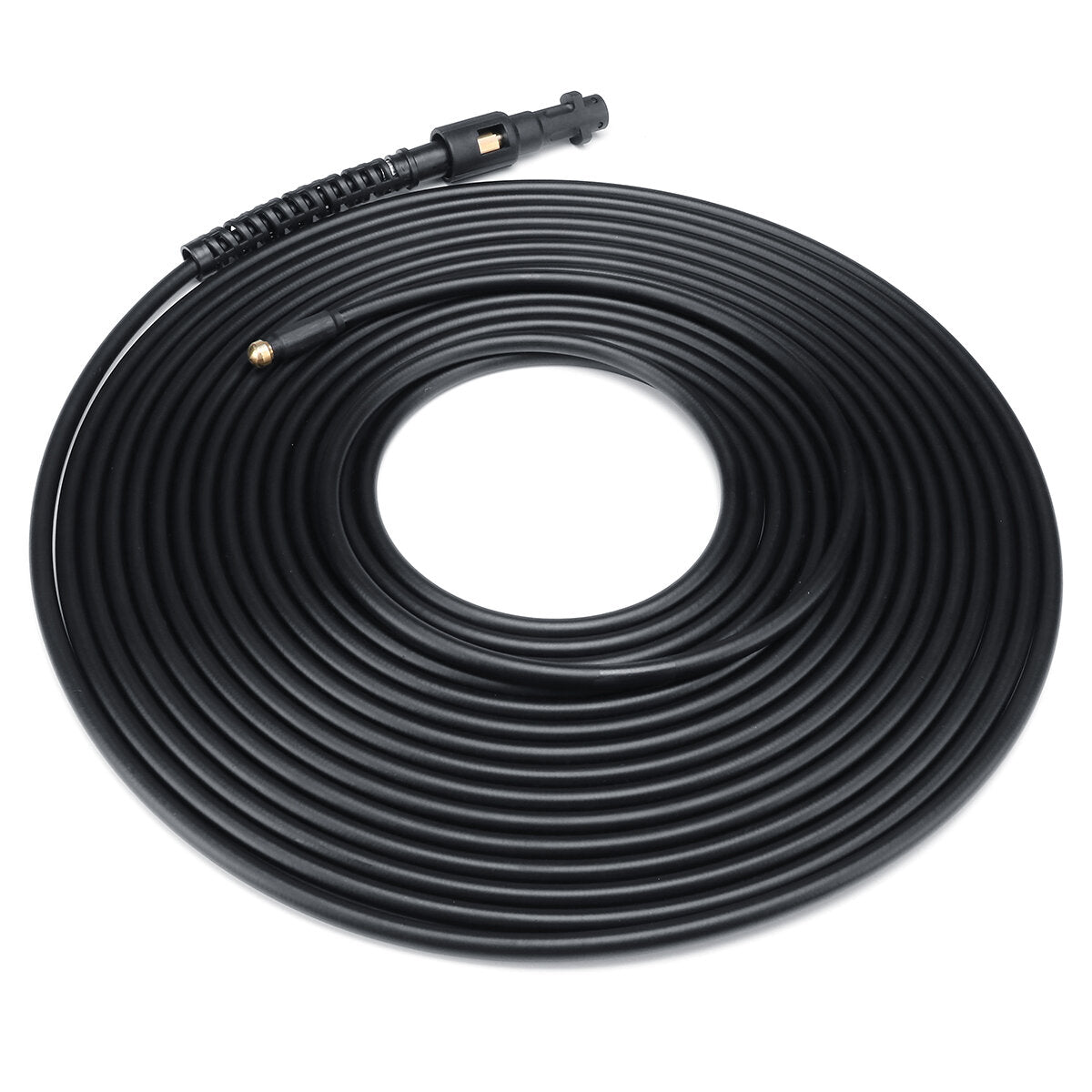 50FT 15m Pressure Washer Sewer Drain Cleaning Hose Jetter Nozzle For Karcher K