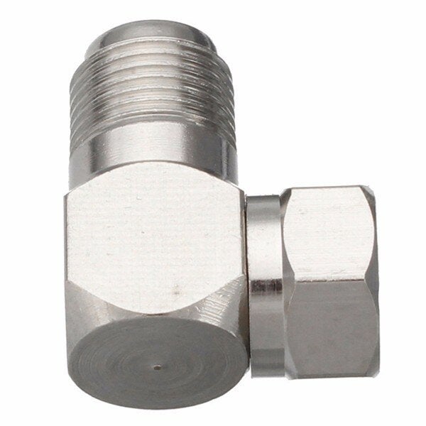 90 Degree Right Angle F Type Male Plug to Female Socket F Type Elbow Adapter