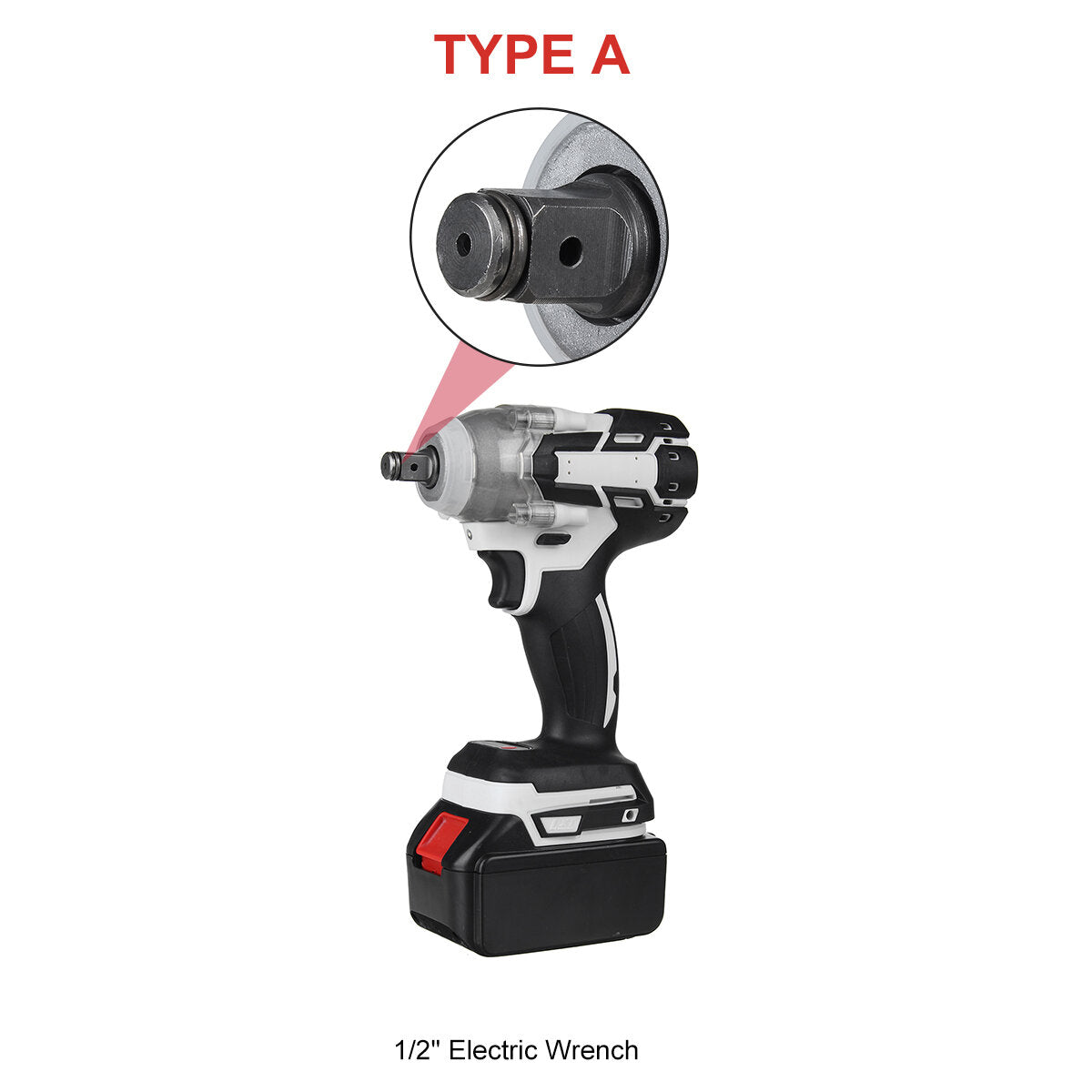 520N.m Brushless Cordless Electric Impact Wrench Screwdriver Power Tools