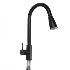 Modern Kitchen Sink Mixer Taps Swivel Spout Single Handle Tap Chrome Faucet