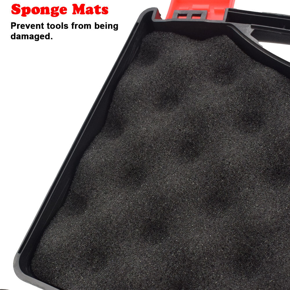 Plastic Storage Case Tool Box with Sponge Mats Protecting Tools Multi-function Repair Toolbox for Hardware Tools