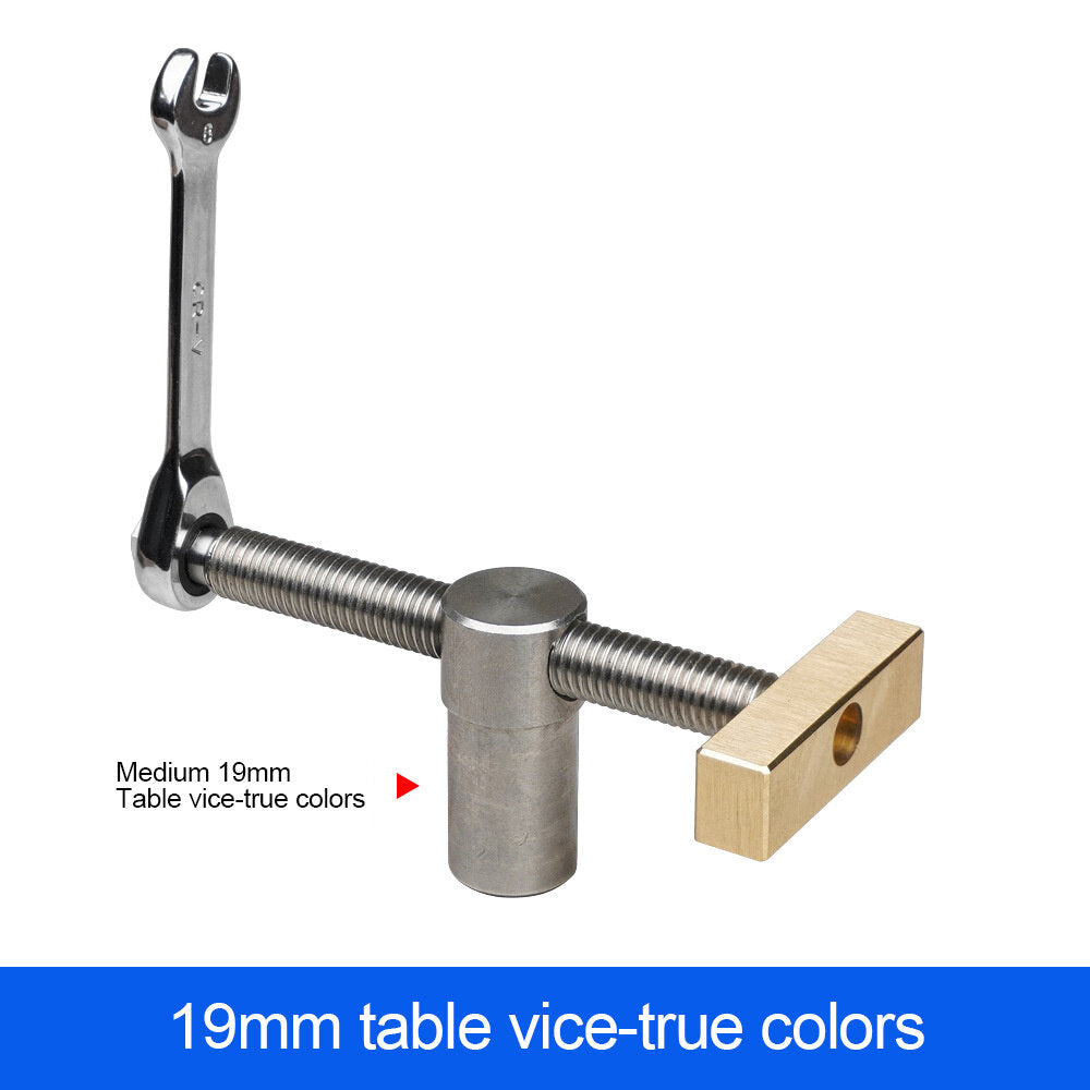 Woodworking Table Vice Clamp Set with Brass & Stainless Steel Ratchet