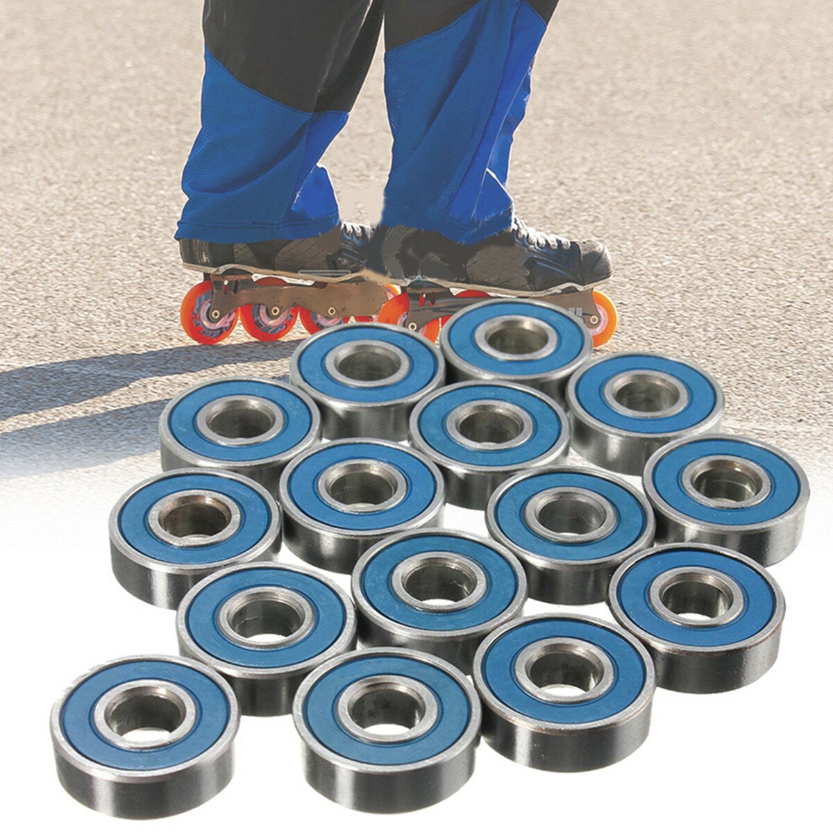 100pcs Bearing Ball Bearing Carbon Steel Skateboard Wheel Bearings