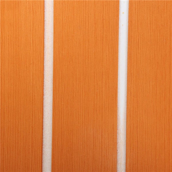 1200x2000x6mm EVA Foam Orange With White Line Teak Sheet Synthetic Boat Decking Floor Pad