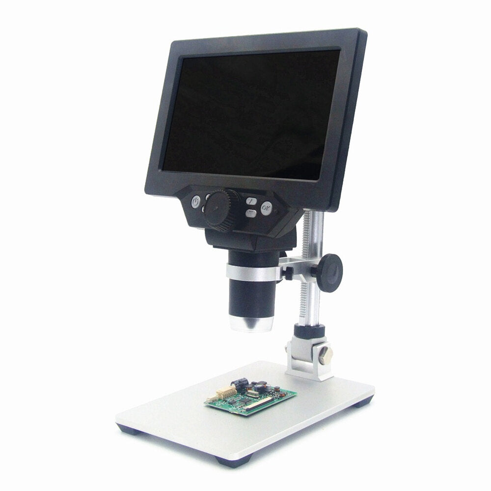 Digital Microscope 12MP 7 Inch Large Color Screen Large Base LCD Display 1-1200X Continuous