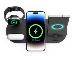 5-in-1 Wireless Charger Stand for iPhone, Apple Watch, AirPods - Fast Charging Dock