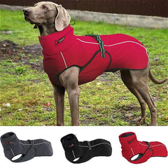 Waterproof Dog Jacket Reflective Large Dog Clothes Coat Winter Warm Outdoor Suit