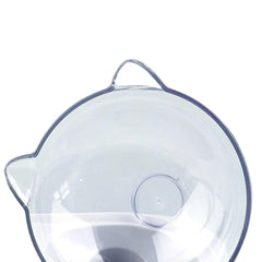 Pet Cat Food Feeder Feeding Bowl With Holder Dog White Elevated Water Bowl