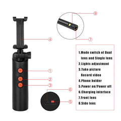 USB Borescope Inspection Camera WIFI HD 1080P Dual Camera Borescope Soft Wire For iPhone 12 12Pro,8mm