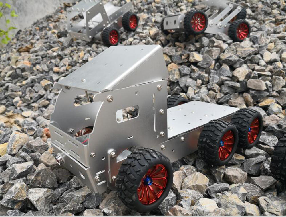 DIY Aluminous Smart RC Robot Car Truck Chassis Base With Motor