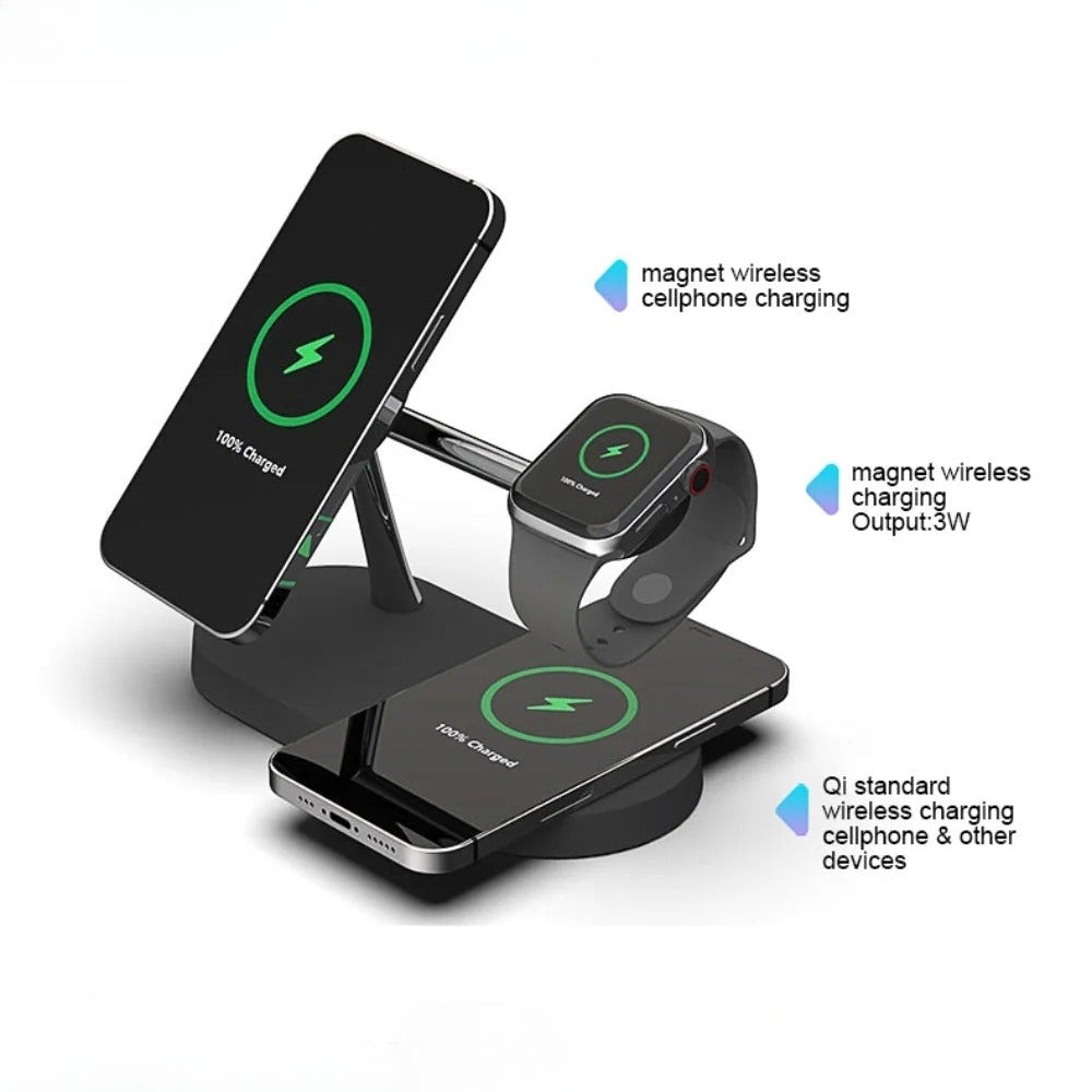 Fast Wireless Charger Pad for iPhone, Hui, Redmi, AirPods, Apple Watch