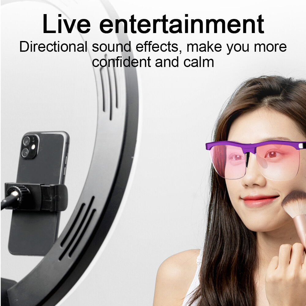 2 in 1 bluetooth Music Smart Glasses Hands-Free UV400 Anti Blue Light Eyewear Outdoor Cycling Drving Sunglasses Headset With Mic