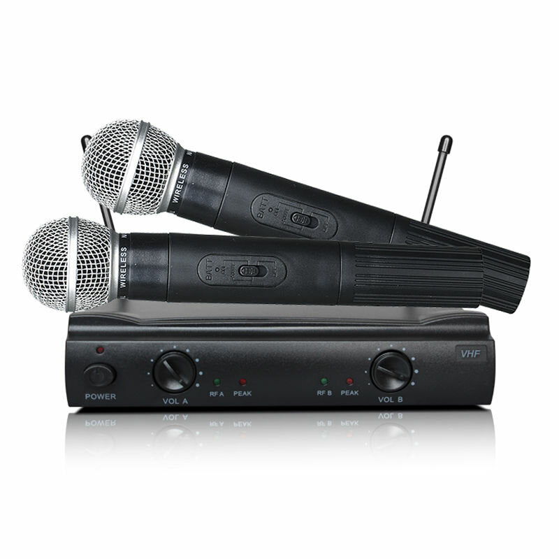 UHF Wireless Lavalier Microphone with Lapel Mic Transmitter & Receiver for Computer Speaker Phone DSLR Camera