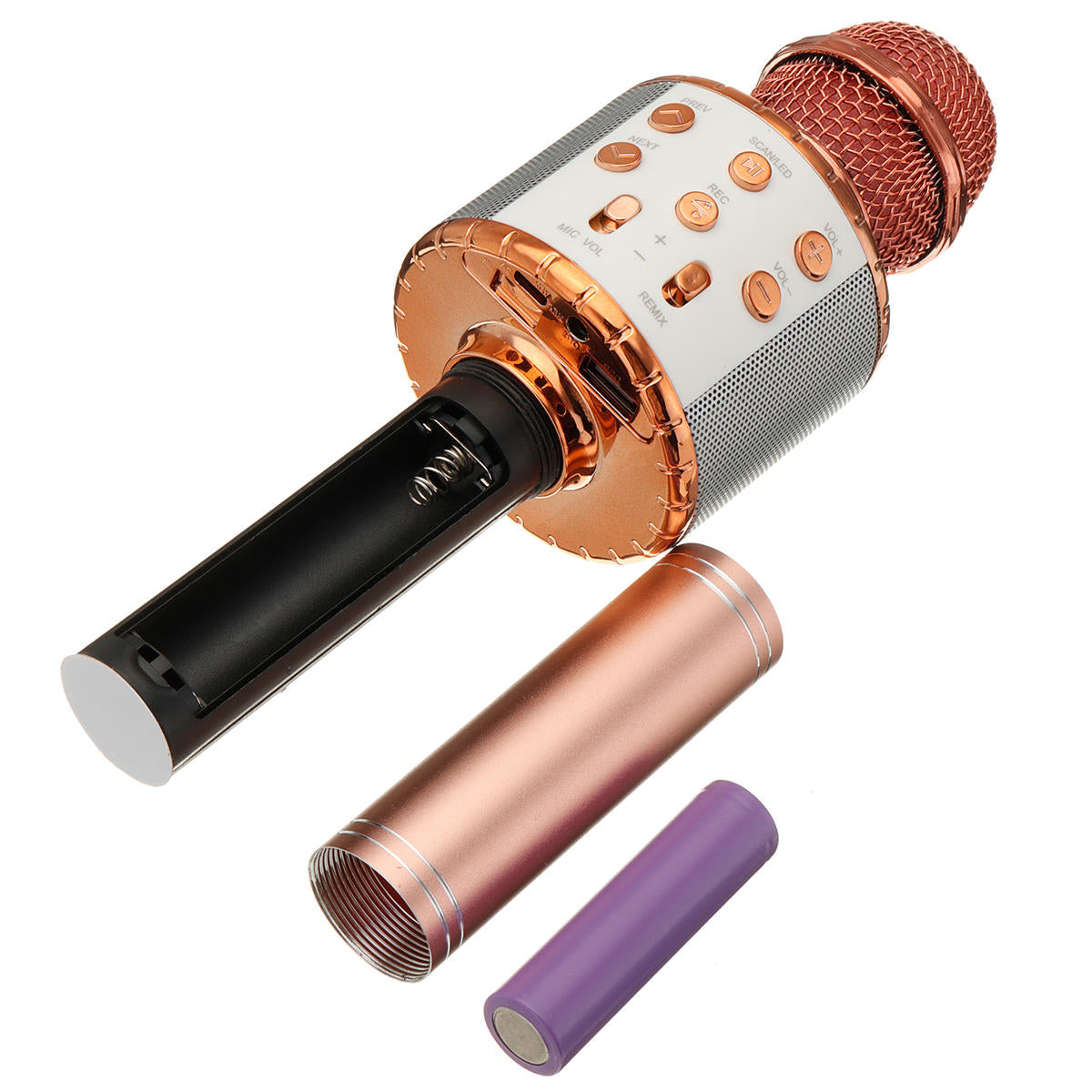 Wireless bluetooth Karaoke KTV Audio Live Microphone Speaker Stereo Singing Player