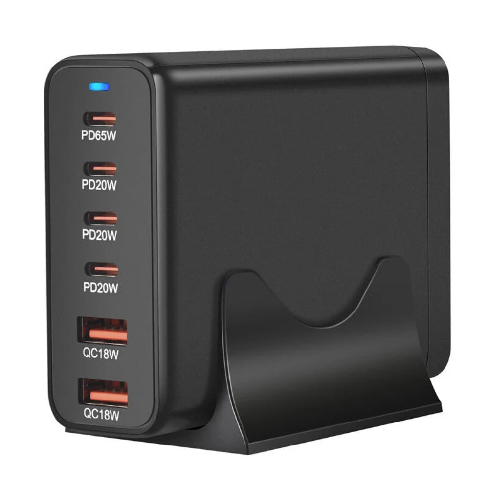 155W GaN 6-Port USB PD Charger, Fast Charging Station for iPhone, Samsung, Hui, Xiaomi