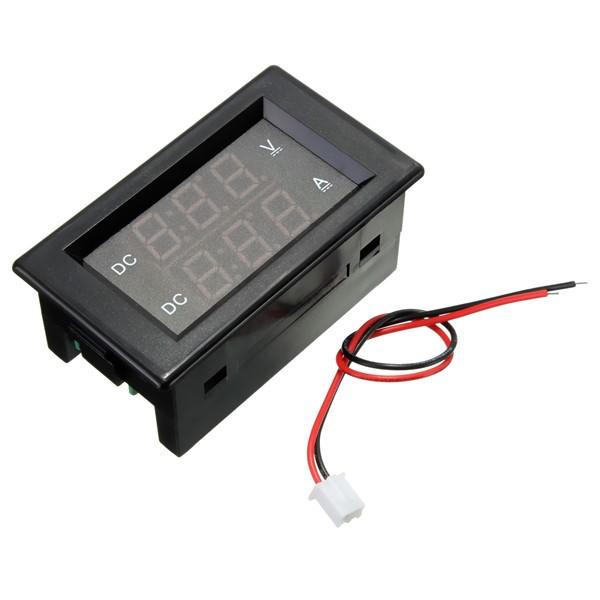 0-100V 20A Double Display Volt Meterr Current Meter Digital LED