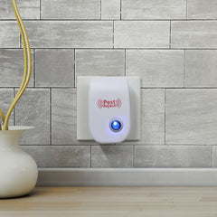 Multi-function Ultrasonic White Mosquito Repellent Blue Night Light Pests Repellent