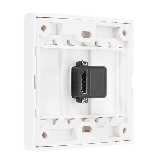 HD 1.4 Wall Plate with Angle Side Female to Female Connector