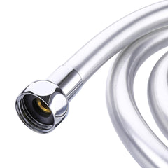 1.5m 1/2" PVC Handheld Shower Head Hose Thickened Flexible Extension Pipe 360 Rotatable Connector