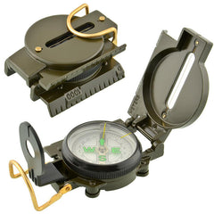 Waterproof Luminous Compass American Multi-functional Folding Pointer Guide 1:25000 Map Scale