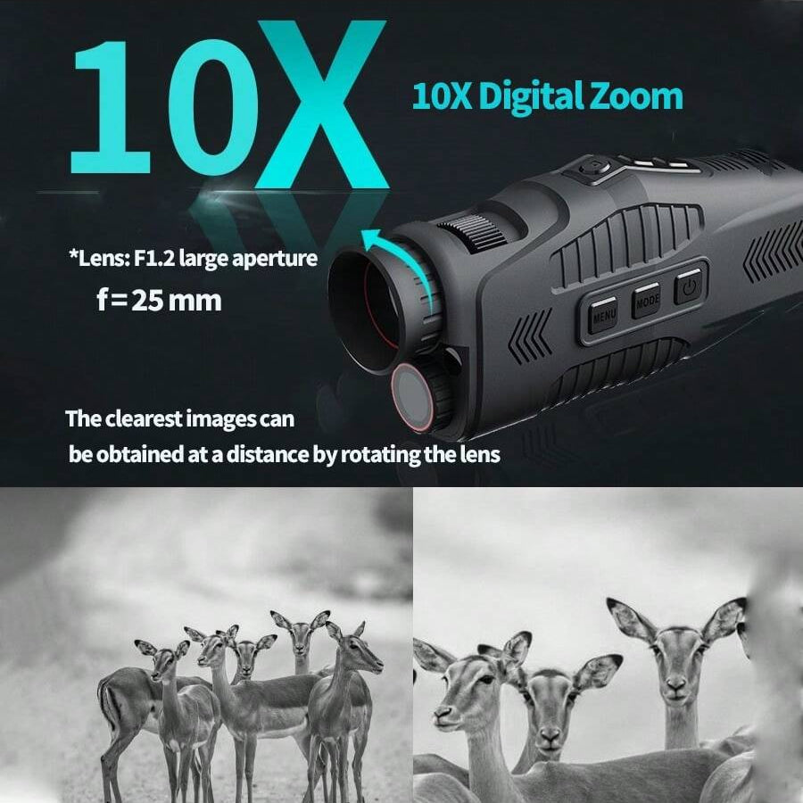 Portable HD Monocular Night Vision Device for Day and Night Use