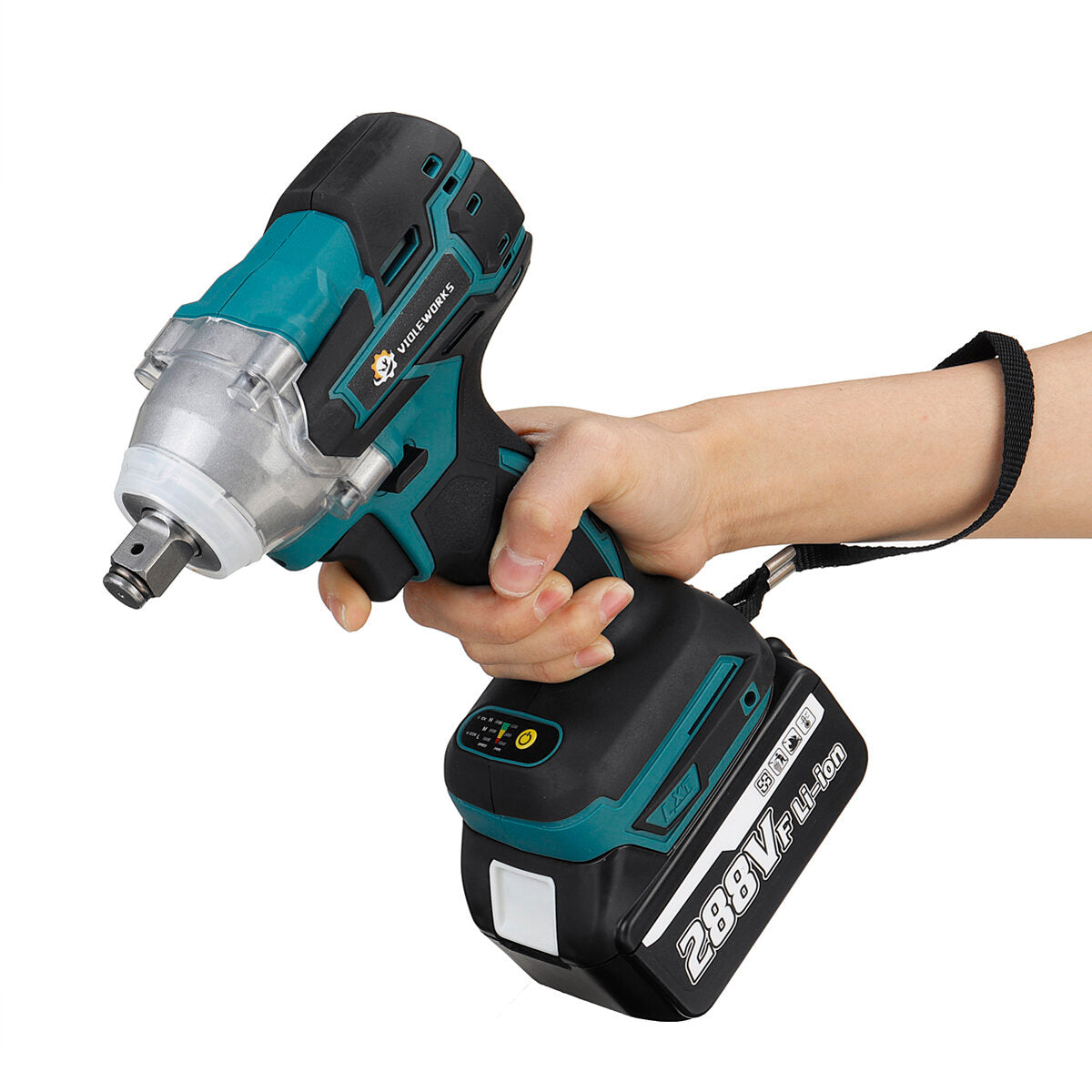 1/2" Electric Cordless Brushless Impact Wrench With 1/2 Battery