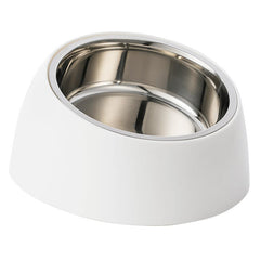 Pet Tilt Stainless Steel Bowl Dog Food and Water Feeder With Base