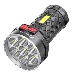 Super Bright Flashlight Ultra Powerful Led Torch Light Rechargeable COB Side Light 4 Modes Outdoor Adventure 3 In 1 Flashlight