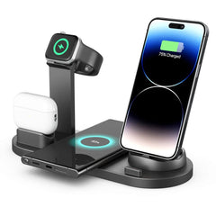 Fast Wireless Charger Pad & Stand for iPhone, Samsung, Hui, AirPods, Watch