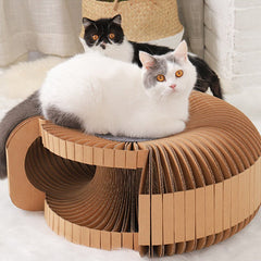 Cat Scratcher Assembly DIY Corrugated Cardboard Cat Scratcher Toy