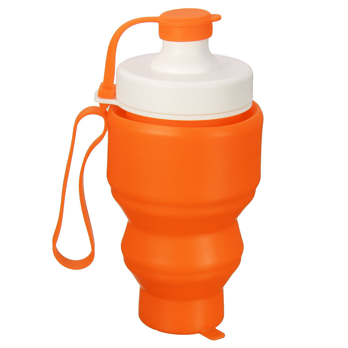 530ML Foldable Water Bottle Silicone Kettle Portable Drinking Bottle Outdoor Travel Running Hiking Cycling