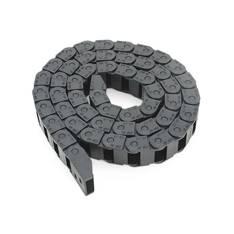 10 x 15mm Plastic Cable Drag Chain Wire Carrier Length 1000mm For CNC Router Machine