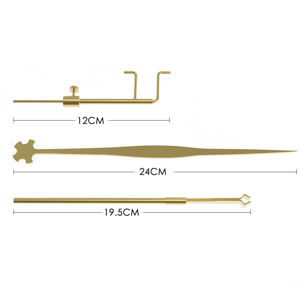 Violin Three Piece Sound Column Hook Column Ruler Caliper for Violin Repair Accessories