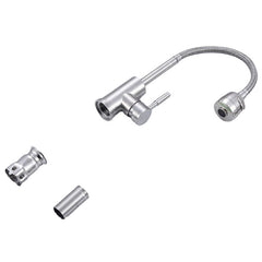 304 Stainless Steel Kitchen Faucet Tap 360 Rotation Sink Single Handle Two-Speed Switch Hot And Cold Shower With Hose